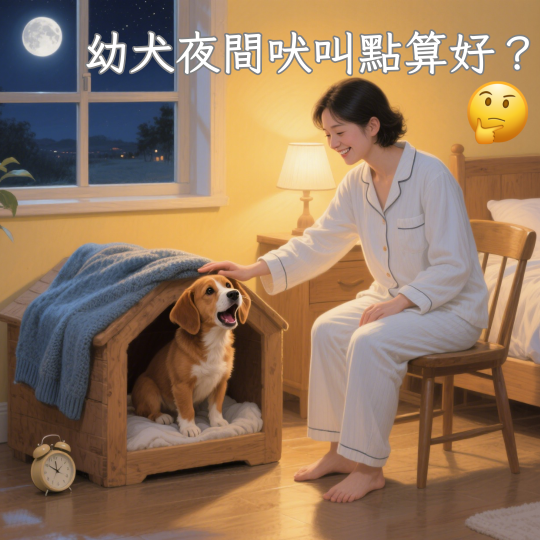 幼犬夜間吠叫怎麼辦?破解陌生環境恐懼的有效安撫與陪伴方法