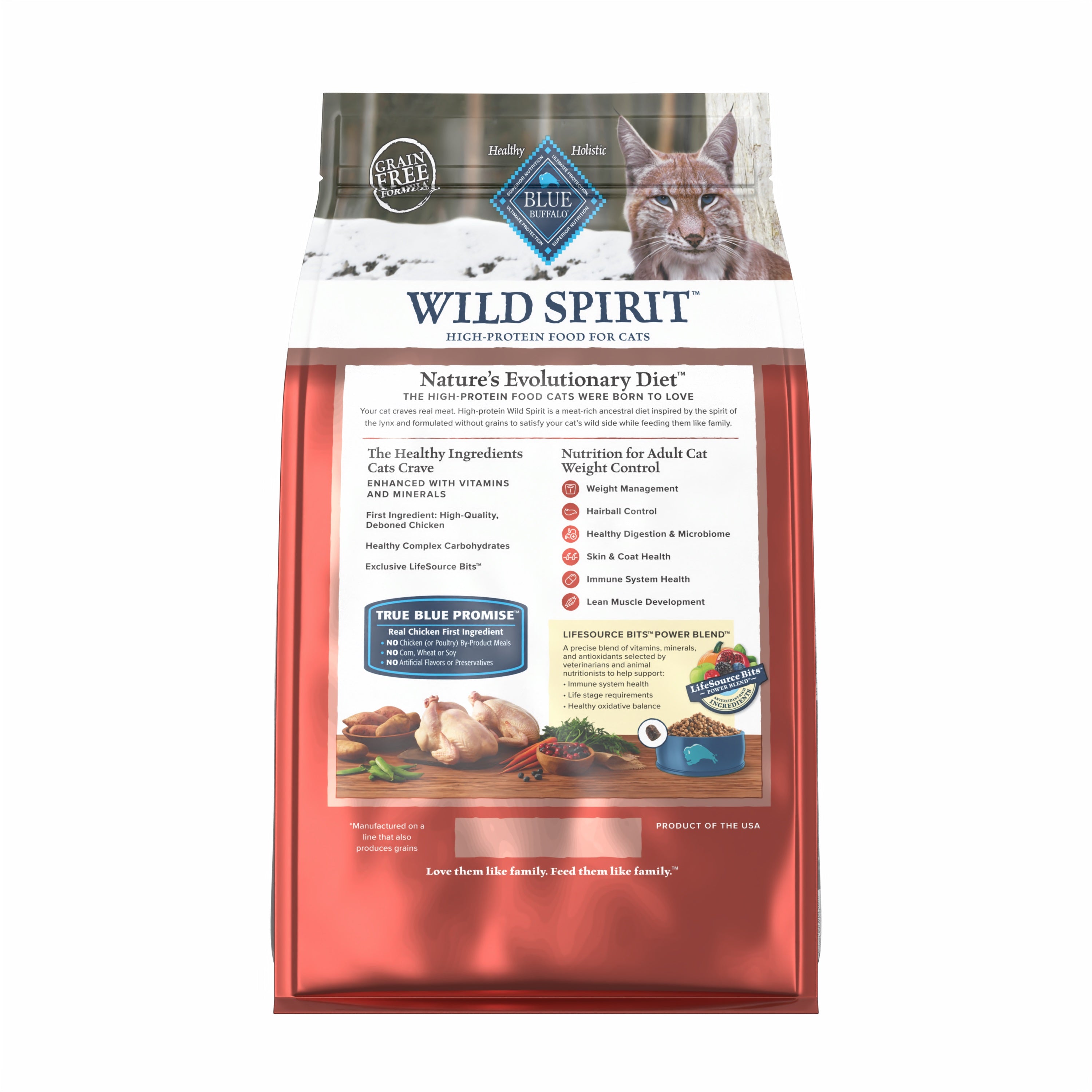 Blue Buffalo - Wild Spirit Indoor Cat Weight Management Chicken Formula Cat Food