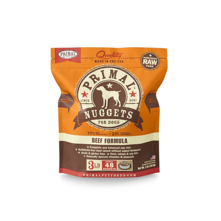 Primal Frozen Nugget Frozen Dog Food (Refrigerate) 3lb