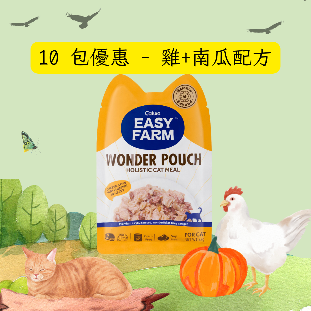 Cature Wonder Pouch Slow Cooker Meal Pouch for Cats 85g x 10 Packs Sale
