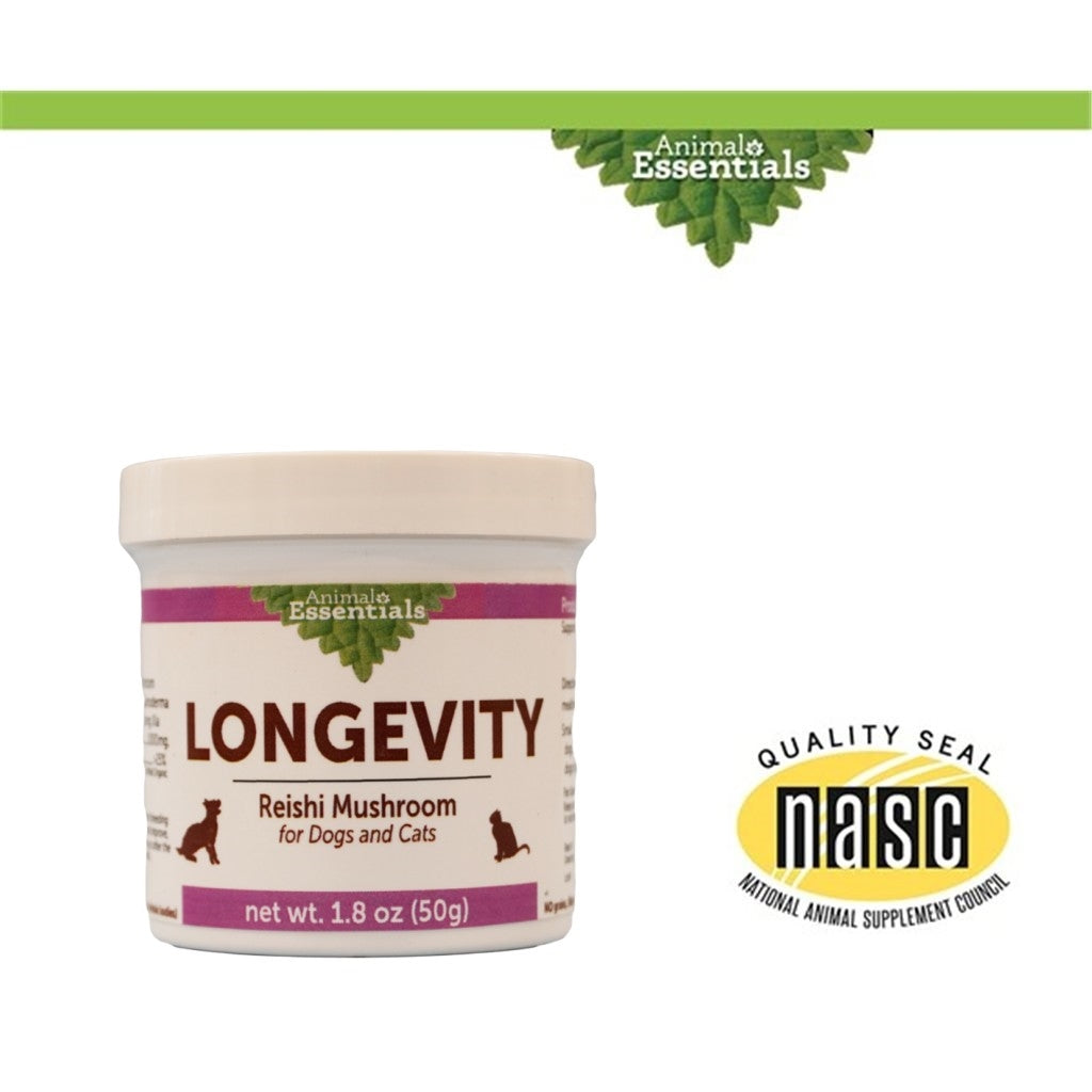 Animal Essentials - LONGEVITY Organic Reishi Powder 1.8oz (50g) (For Cats and Dogs)