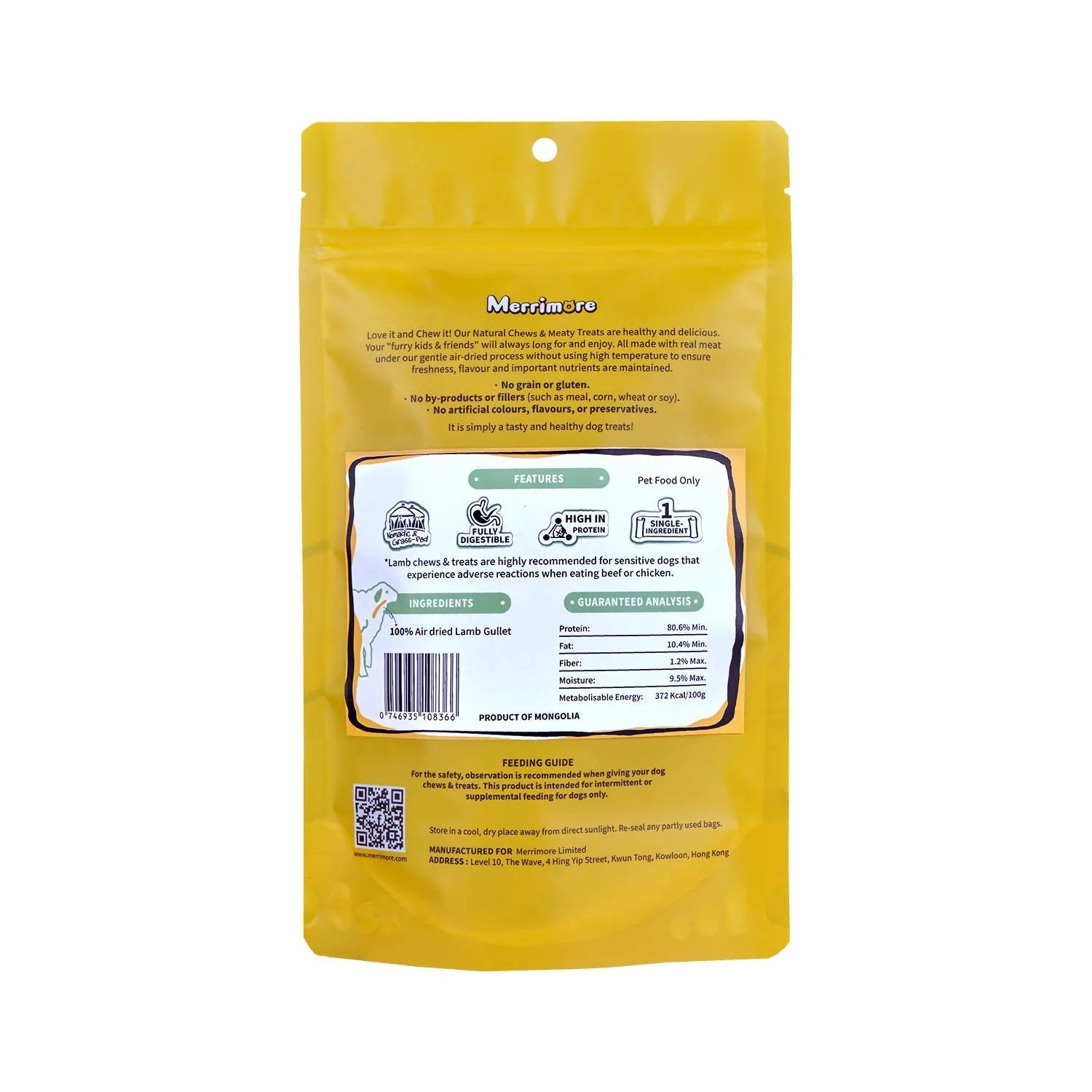 Merrimore Natural Jerky Snacks - Lamb Crisps