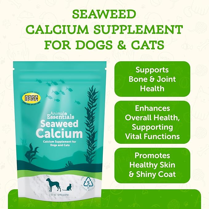 Animal Essentials - Seaweed Calcium Natural Calcium Powder (Calcium Supplement) 340g