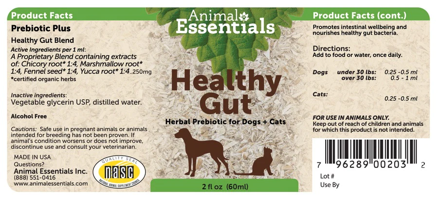 Animal Essentials - Healthy Gut 治療養生草本系列 - 消化援助配方 2oz