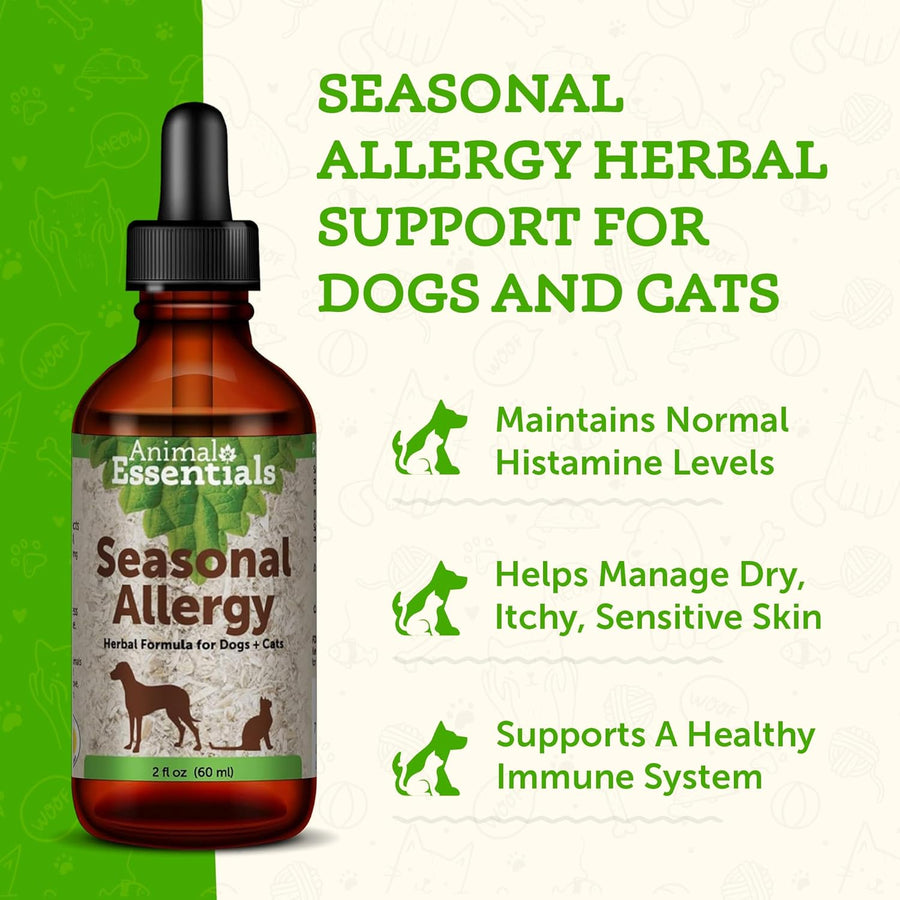 Animal Essentials - Seasonal Allergy (Spring Tonic) Healing Herbal Series - Anti-Itch Formula 2oz