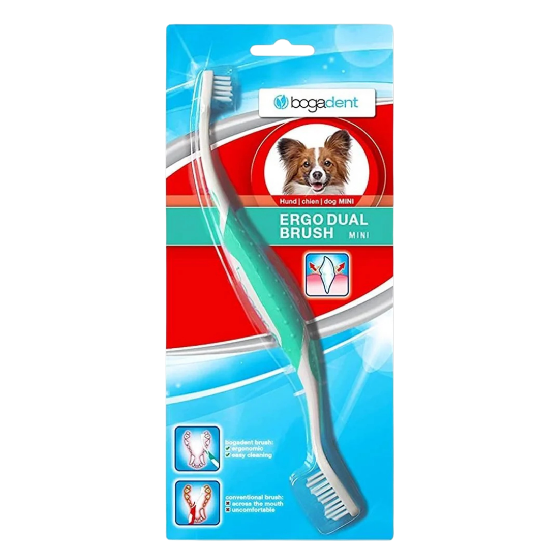 bogadent® Ergo Dual Brush Mini 人體工學雙頭牙刷 (中小型犬)