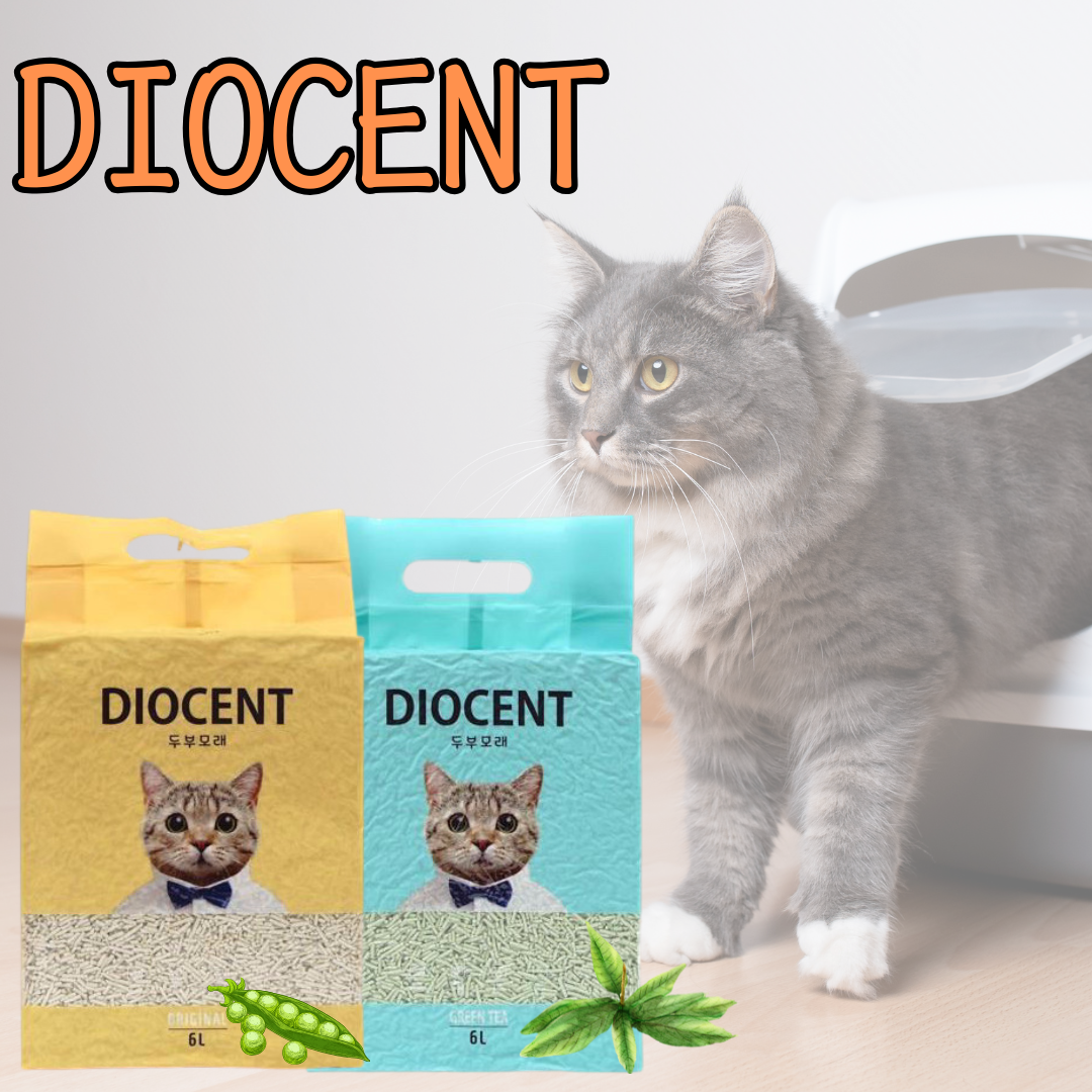 Diocent Pea Tofu Cat Litter 6 Packs Original Box Discount 3.0mm