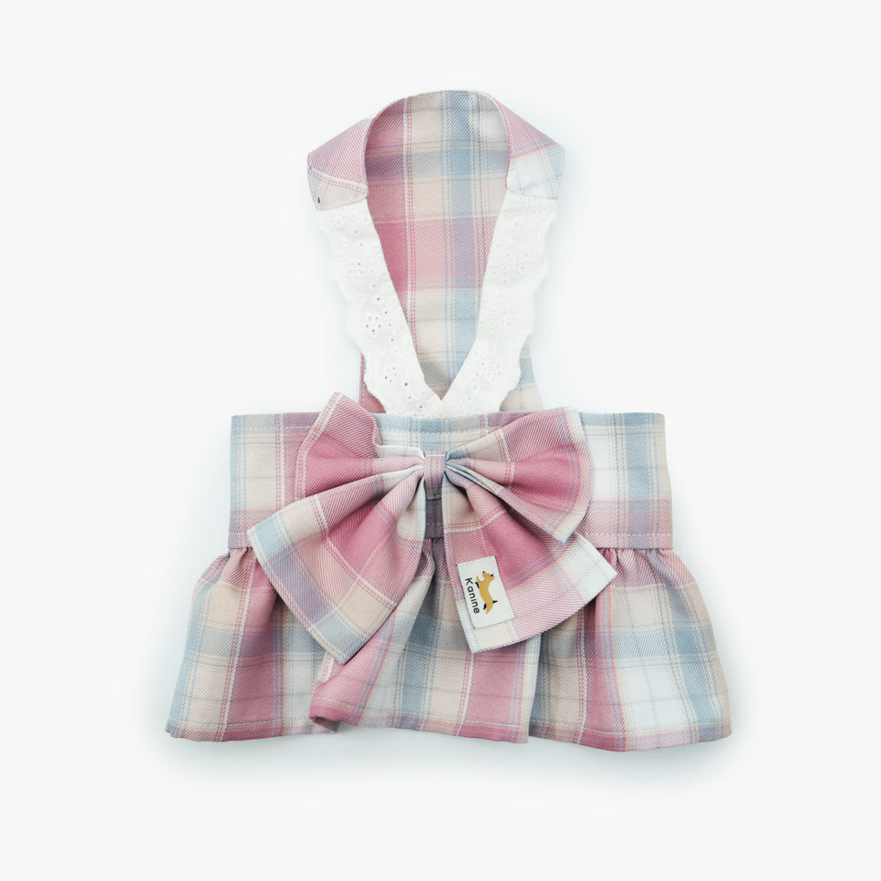 Dog Pink Checkered Dress
