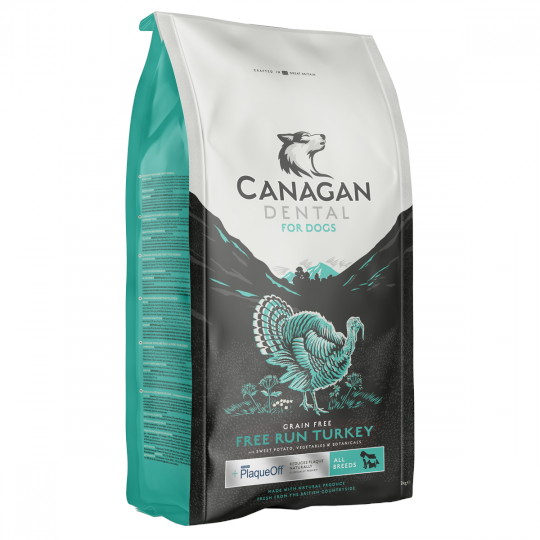 Canagan Free-Run Turkey Dental For Dogs Grain-Free Turkey Dental Dog Food (Complete Dog Food) for Small Breeds