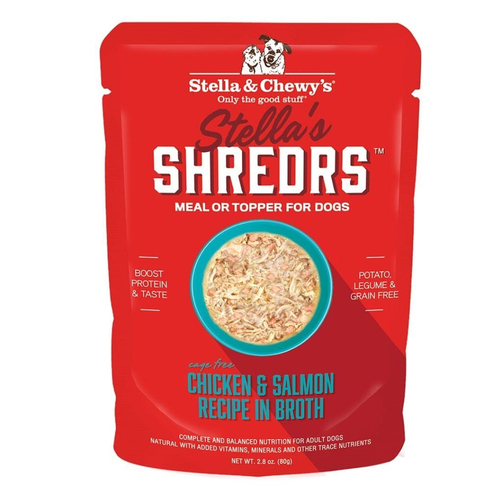 Original Box of 24 Packs - Stella & Chewy's Shredded Pork Flavor Pack Series Dog Fresh Wet Food