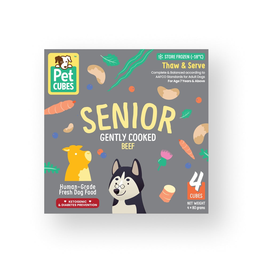 PetCubes - Lightly Cooked Fresh Food for Older Dogs (Refrigerate)