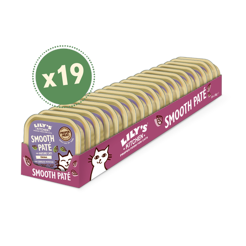 Original Box of 19 Cans - Lily's Kitchen Natural Cat Food Cans - Special Meal for Senior Cats
