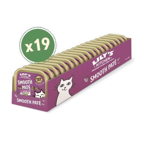 Original Box of 19 Cans - Lily's Kitchen Natural Cat Food Cans - Old Cat Seafood Meal