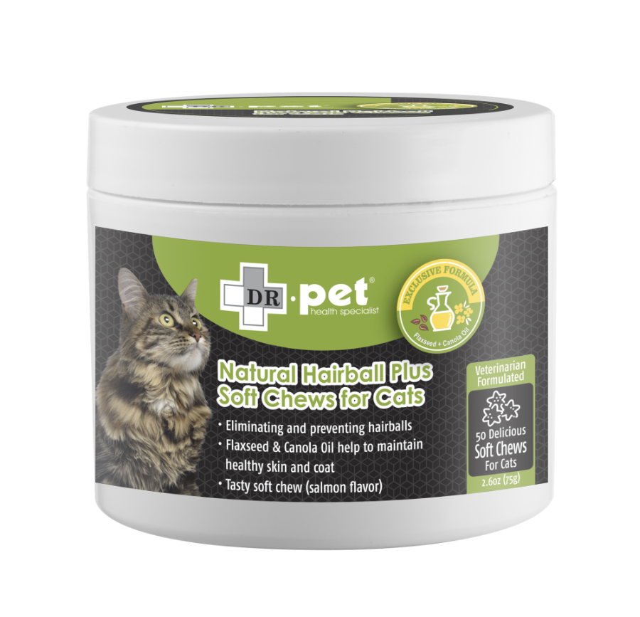Dr.Pet Natural Hairball Remover 50 Tablets