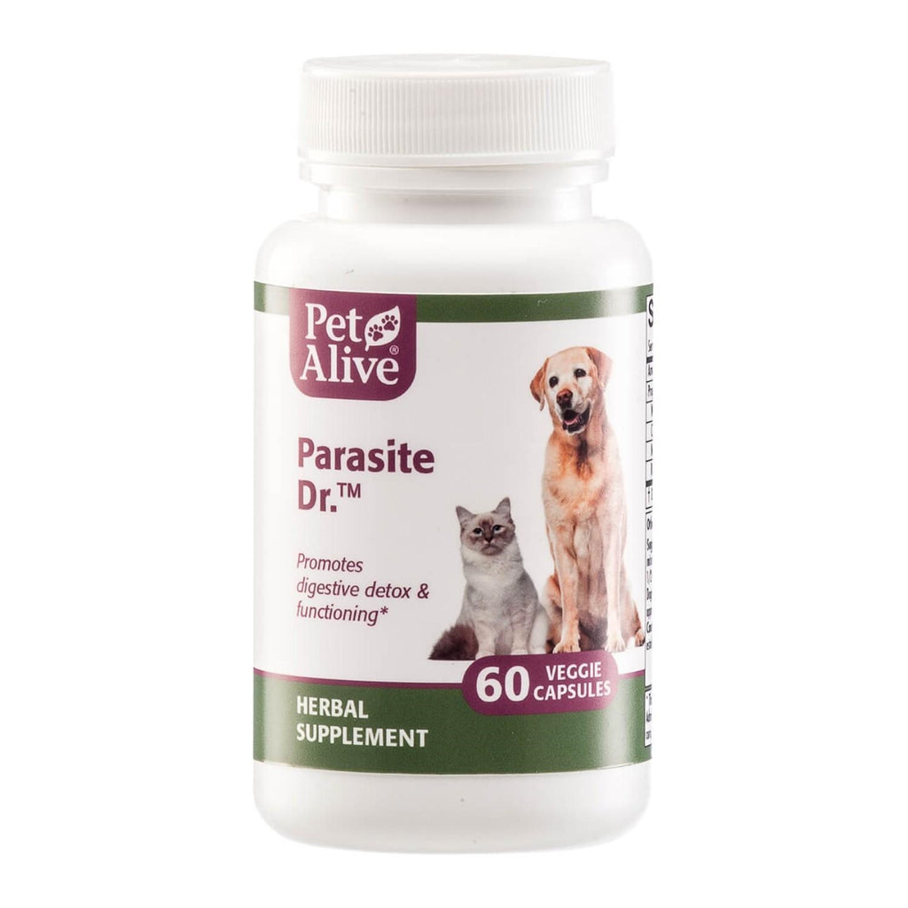 PetAlive - Parasite Dr. for internal and external parasites/worms 60 capsules
