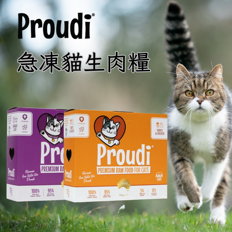 Proudi Frozen Raw Meat Cat Food