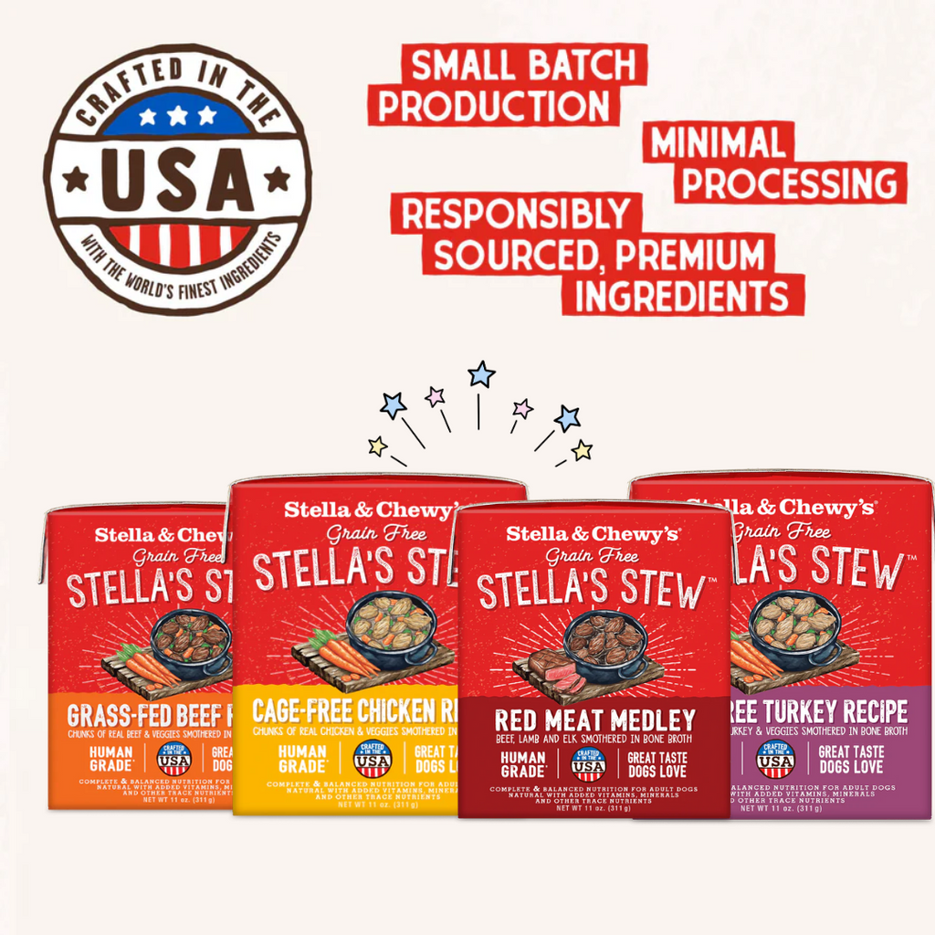 Original Box of 12 - Stella & Chewy's Single Ingredient Stew Series Dog Fresh Wet Food