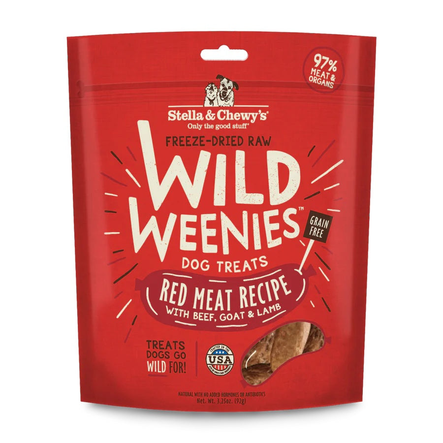 Stella & Chewy's Wild Weenies Freeze-Dried Sausage Dog Treats 3.25oz