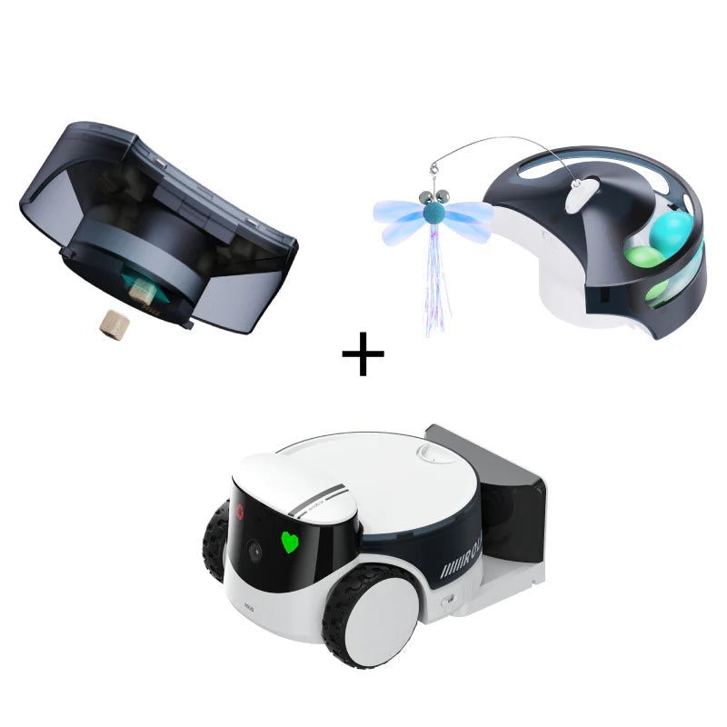 Enabot ROLA PetPal Pet Companion Robot (Snack Dispenser + Play Module)