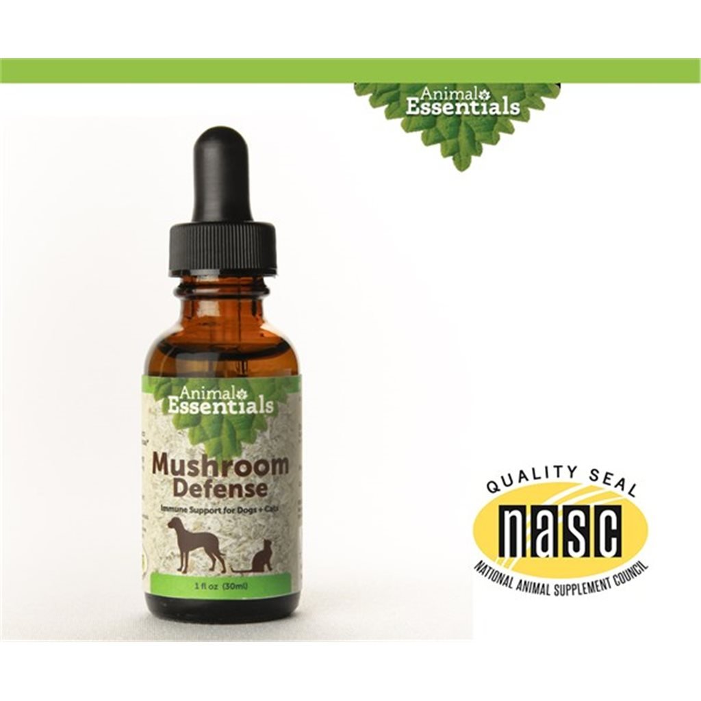 Animal Essentials - Mushroom Defense Healing Herbs - Reishi, Cordyceps, and Maitake Mushroom 3-in-1 Formula 2oz