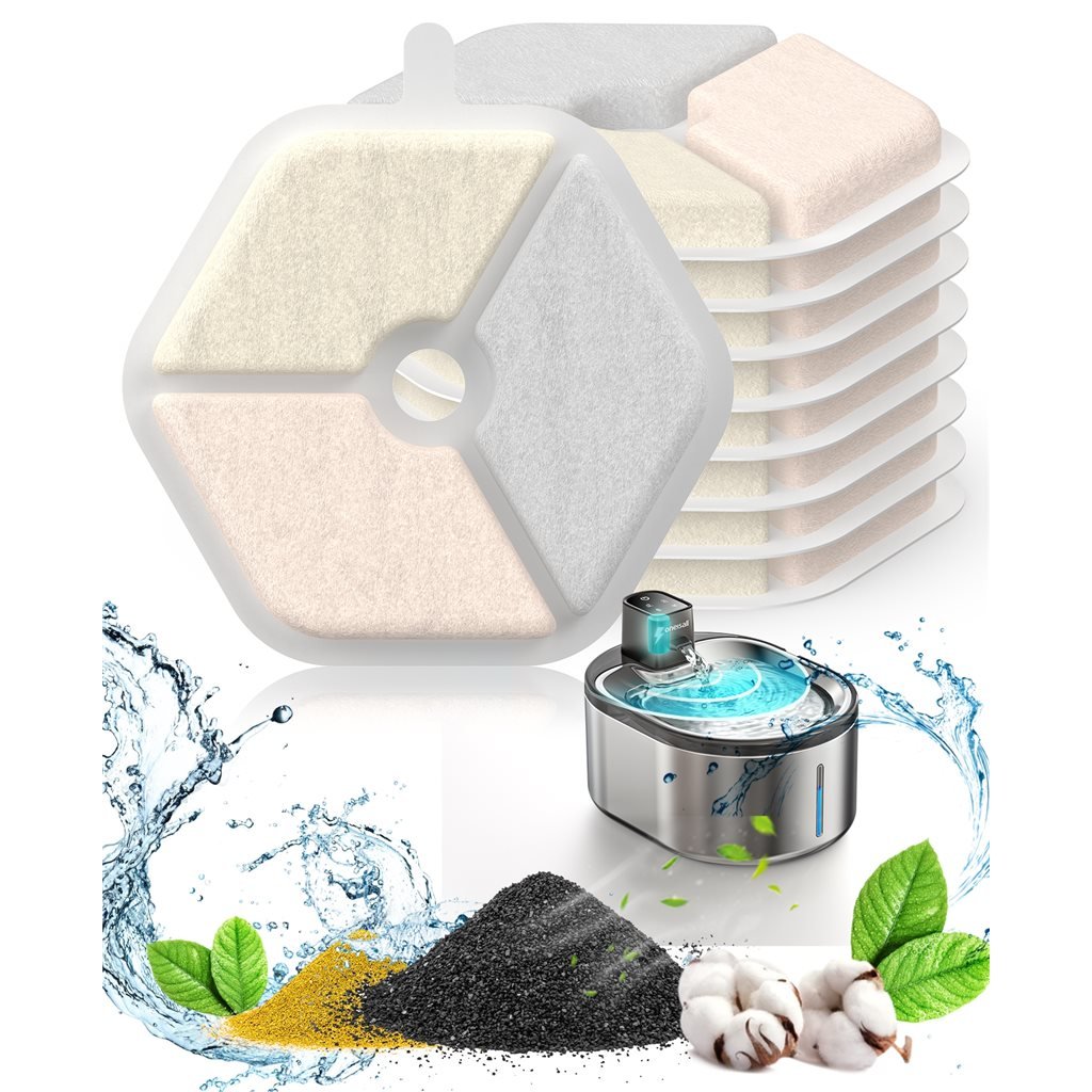 Oneisall - Wireless Cat Water Dispenser Filters (9-Pack)