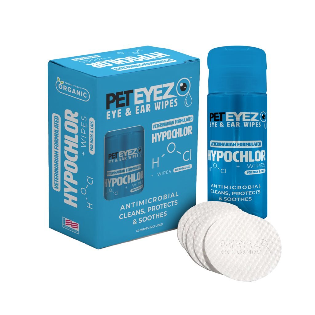 PetEyez - Eye and Ear Tear Stain Remover (For Cats and Dogs) 150ml (Includes 60 Cotton Pads)