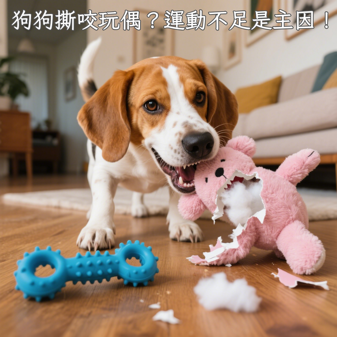 狗狗撕咬玩偶原因與解決方法｜運動量不足是拆家主因