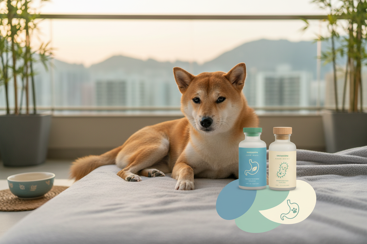 香港狗狗軟便嘔黃水急救｜益生菌點揀與腸胃敏感指南 2026