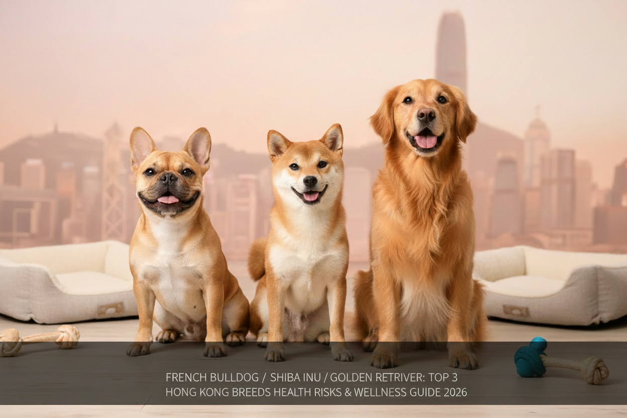 法鬥 / 柴犬 / 金毛：香港最常見 3 大品種健康風險與保健攻略 2026