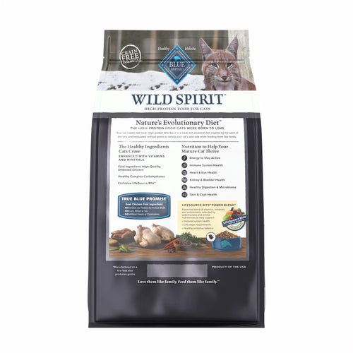 Blue Buffalo - Wild Spirit Chicken Formula Cat Food for Indoor Seniors