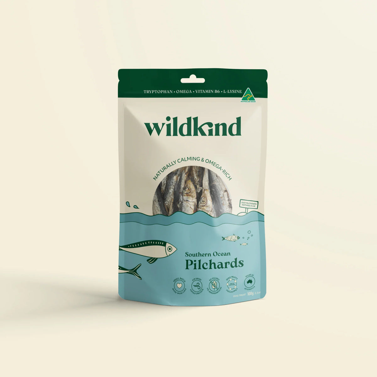 Wildkind Southern Ocean Pilchards 100g 