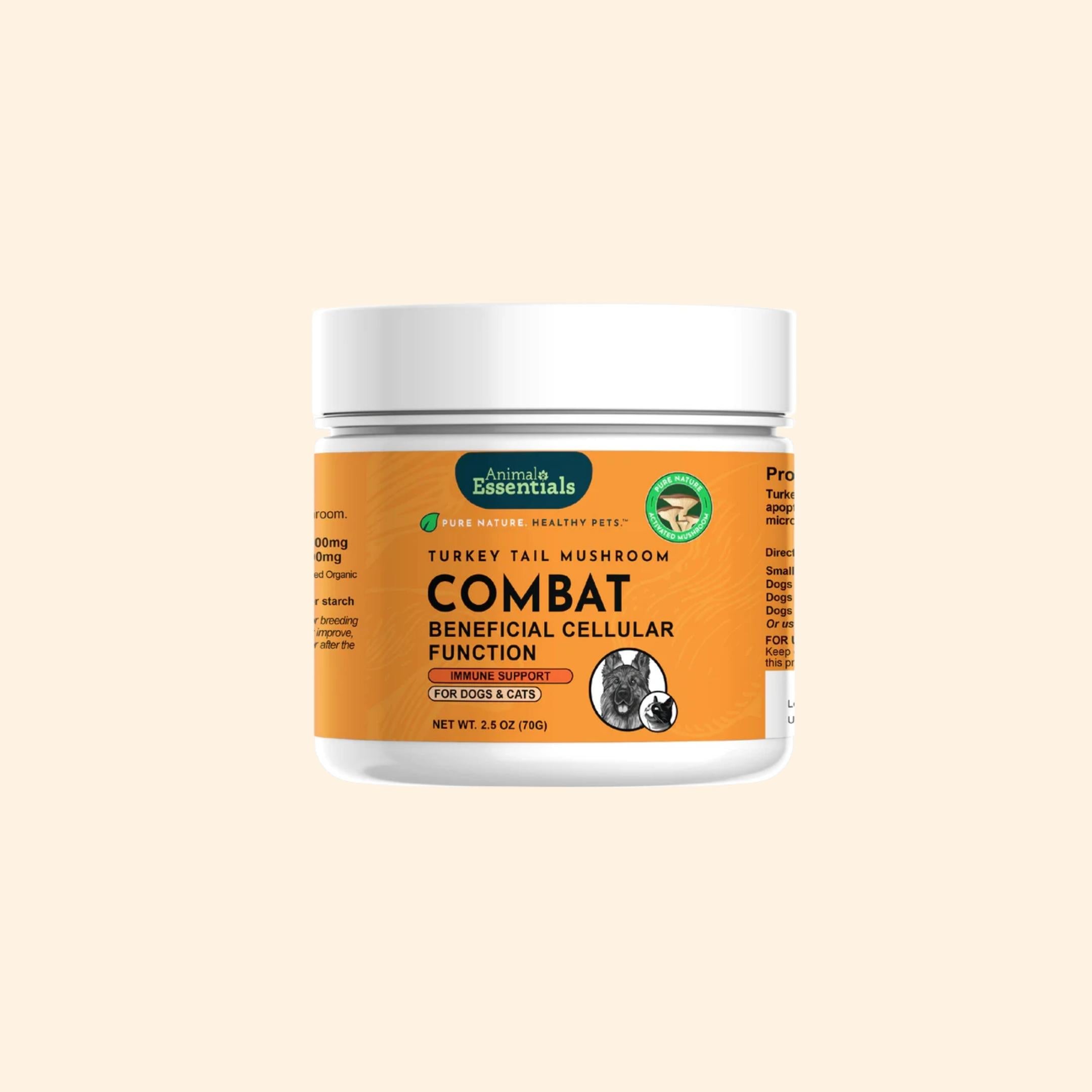 Animal Essentials™ - COMBAT Organic Coriolus Versicolor Powder 2oz (70g) (For Cats and Dogs)