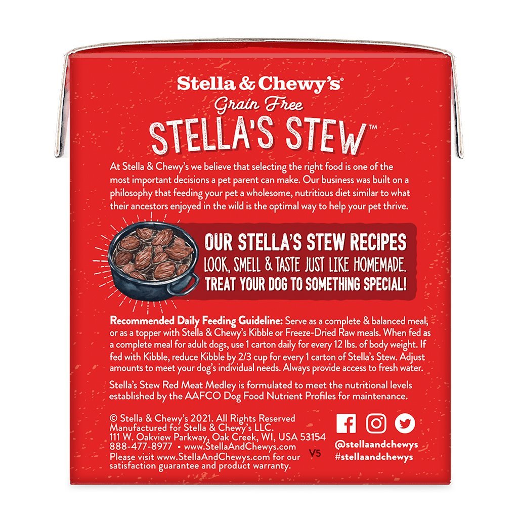 原箱 12 盒優惠 - Stella & Chewy's 雜錦燉肉系列 燉紅肉雜錦狗狗鮮食濕糧 11 oz (SS-RMM-11) - 幸福站