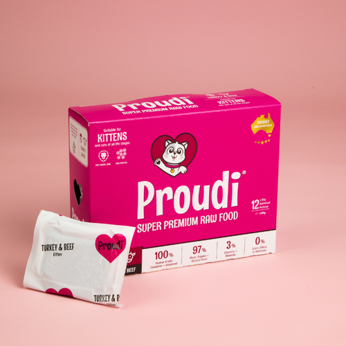 Proudi Frozen Raw Meat Kitten Food