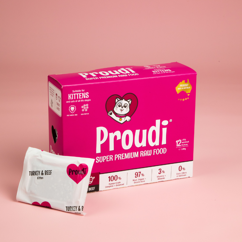 Proudi Frozen Raw Meat Kitten Food