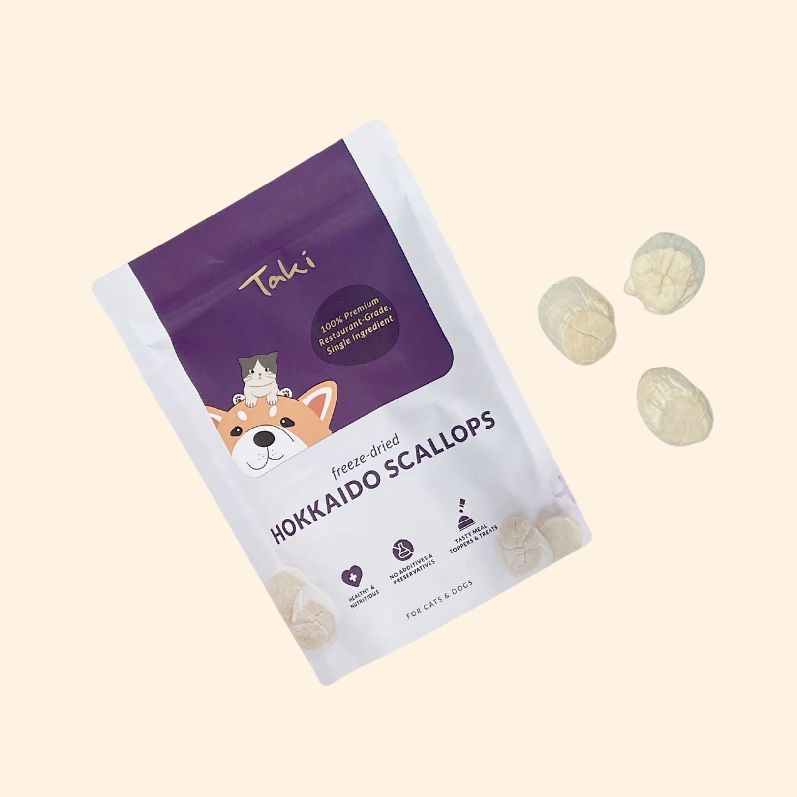 TAKI Hokkaido Scallop Freeze-Dried Portable Pack (6 sachets)