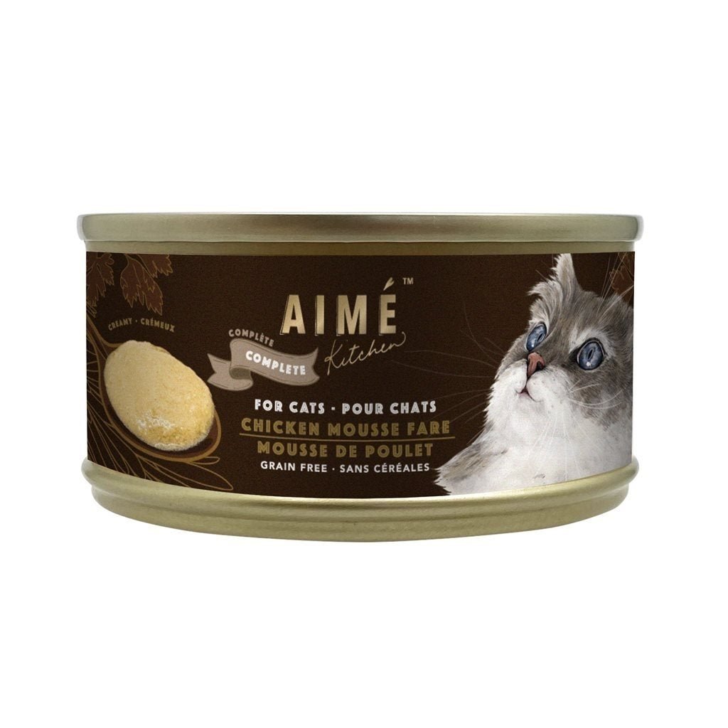 24 罐優惠套裝 - Aime Kitchen - Chicken Mousse Fare 幼滑雞肉慕絲貓罐頭 75g (TUA75)