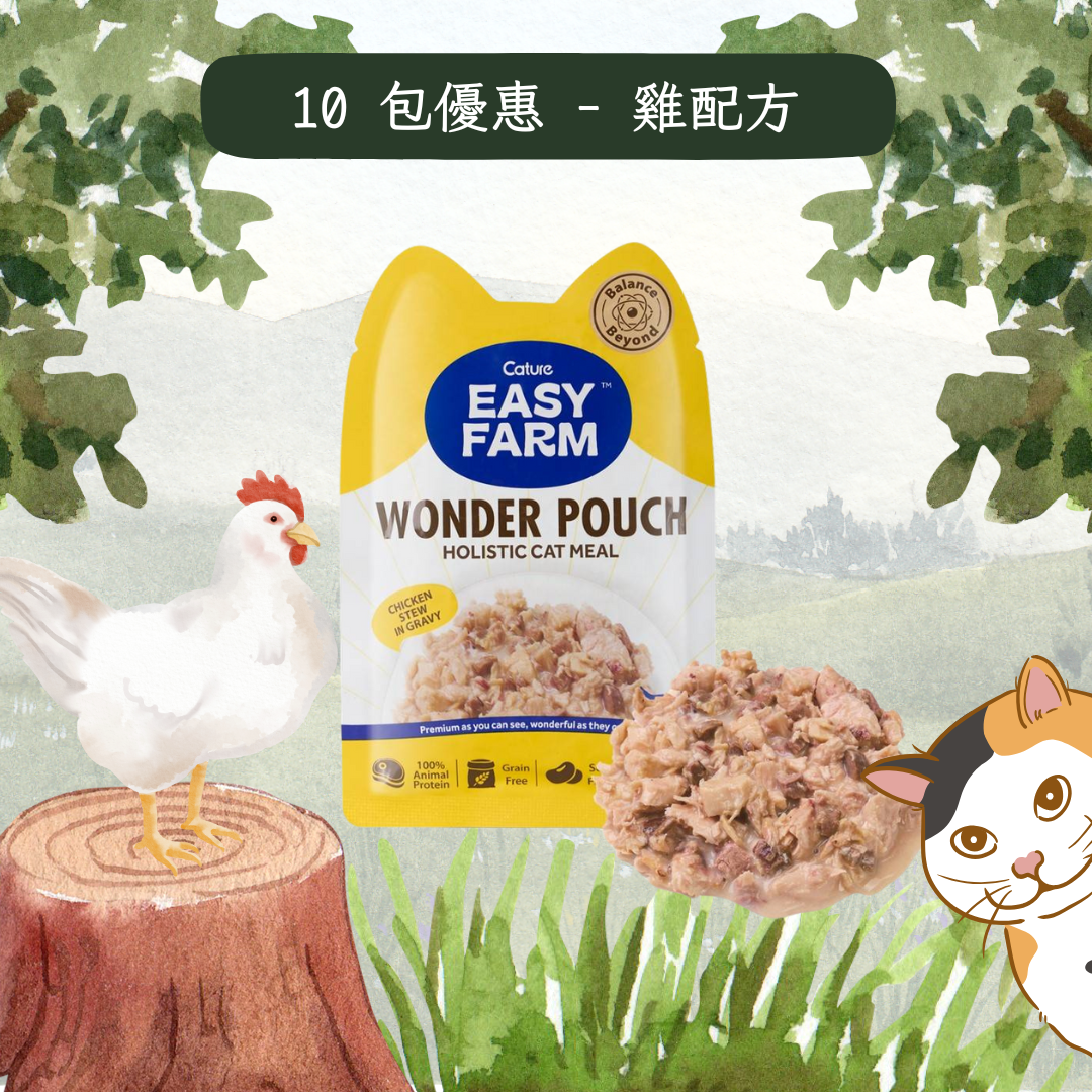 Cature Wonder Pouch Slow Cooker Meal Pouch for Cats 85g x 10 Packs Sale
