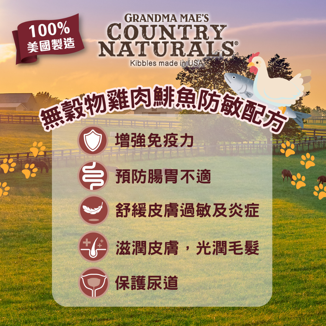 Country Naturals 無穀物低敏全貓精簡配方 貓糧