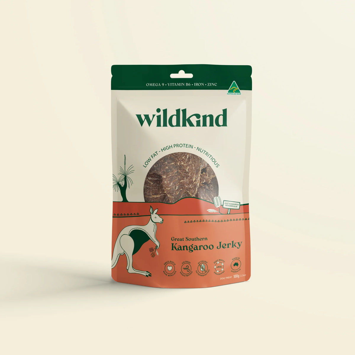 Wildkind Great Southern Roo Jerky 100g