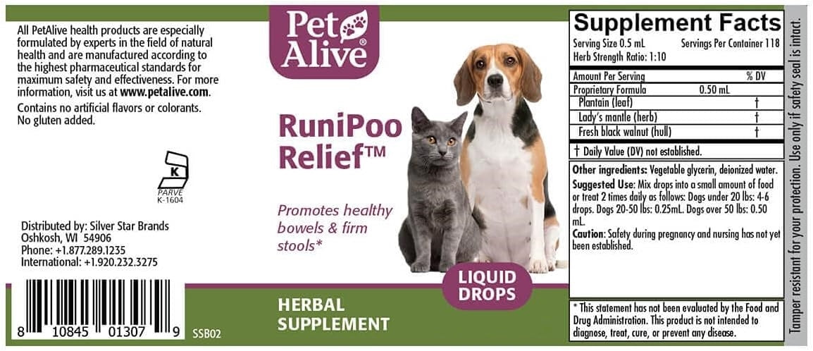 PetAlive - RuniPoo Relief 針對腹瀉狀況 50ml