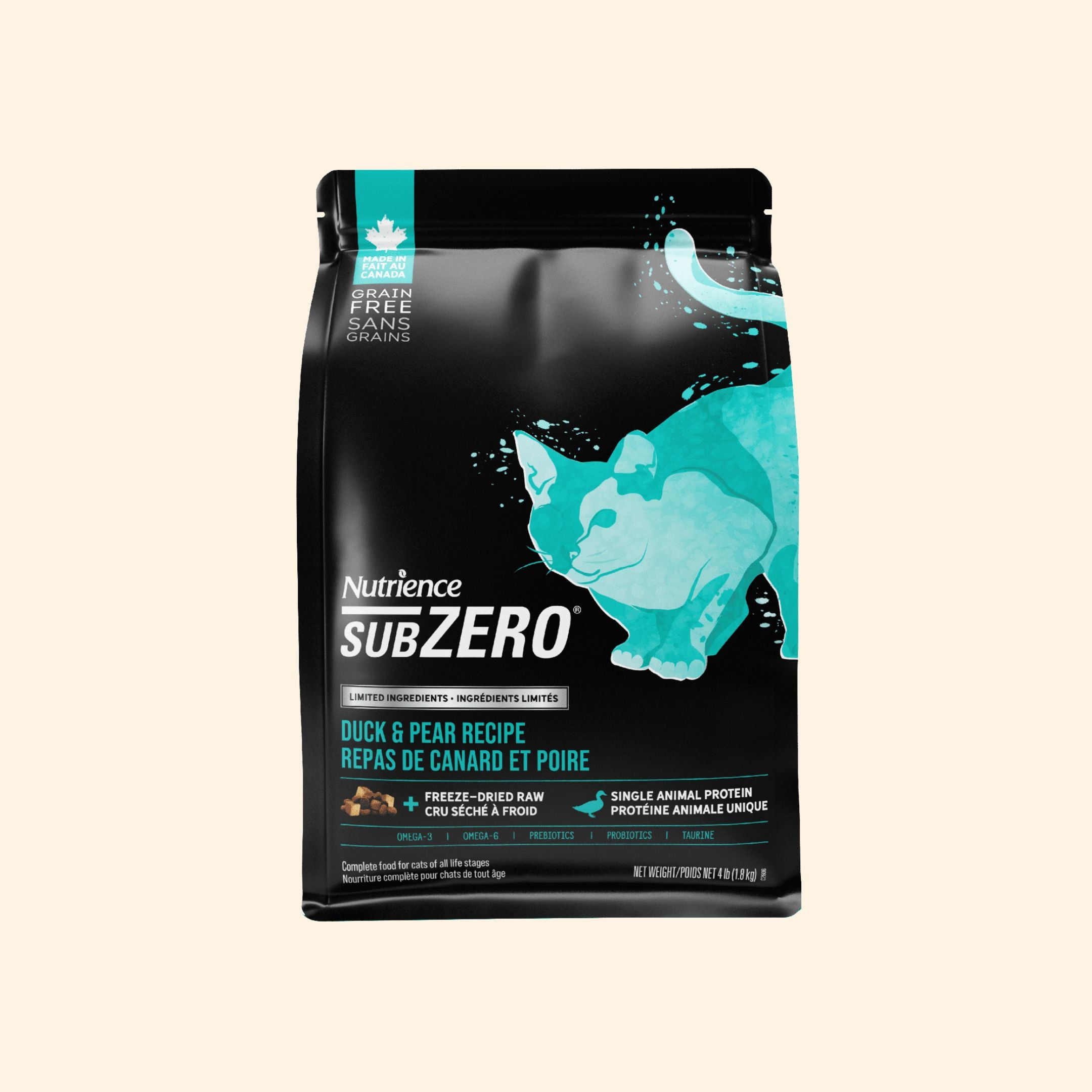 Nutrience SubZero LID Duck & Pear Cat Food