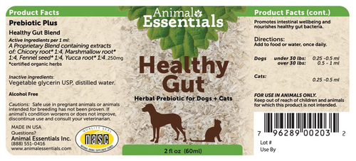 Animal Essentials - Healthy Gut Healing Herbs - Digestive Aid Formula 2oz