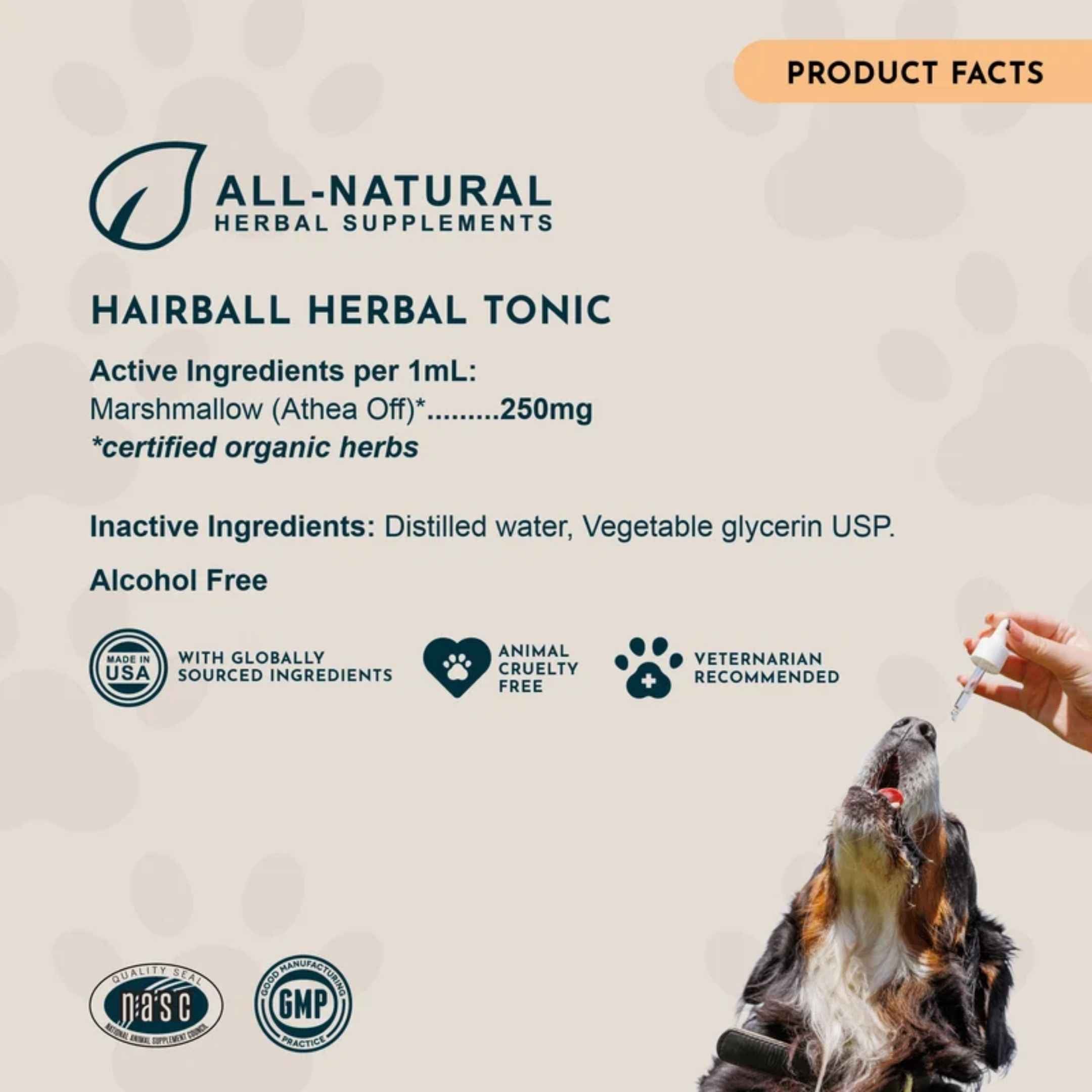 Animal Essentials - Hairball Relief - Hairball Relief Formula (For Cats and Dogs) 2oz