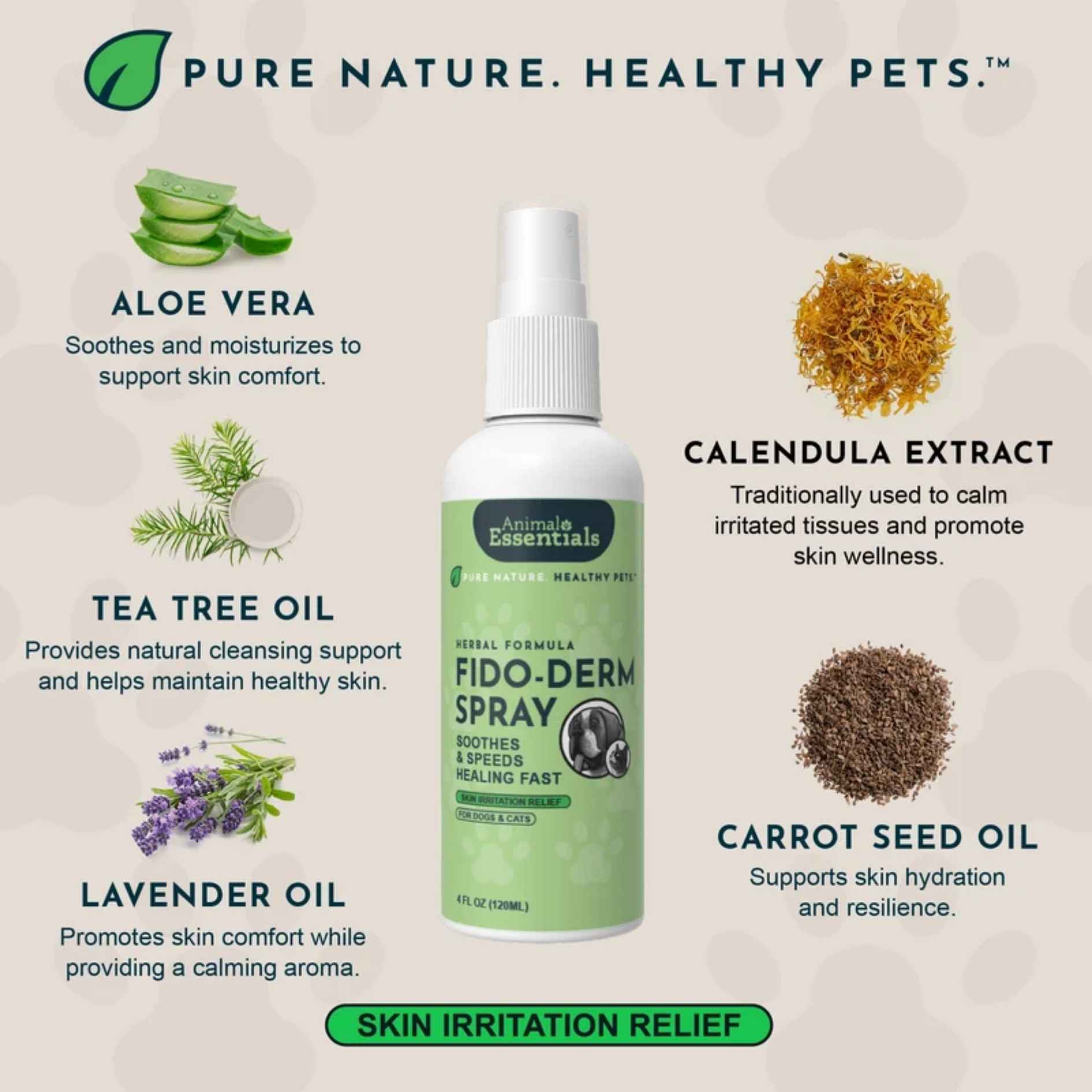 Animal Essentials FidoDerm Herbal Skin Spray