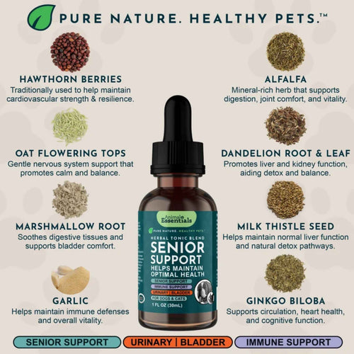 Animal Essentials Senior Support Herbal Tonic Blend 2oz