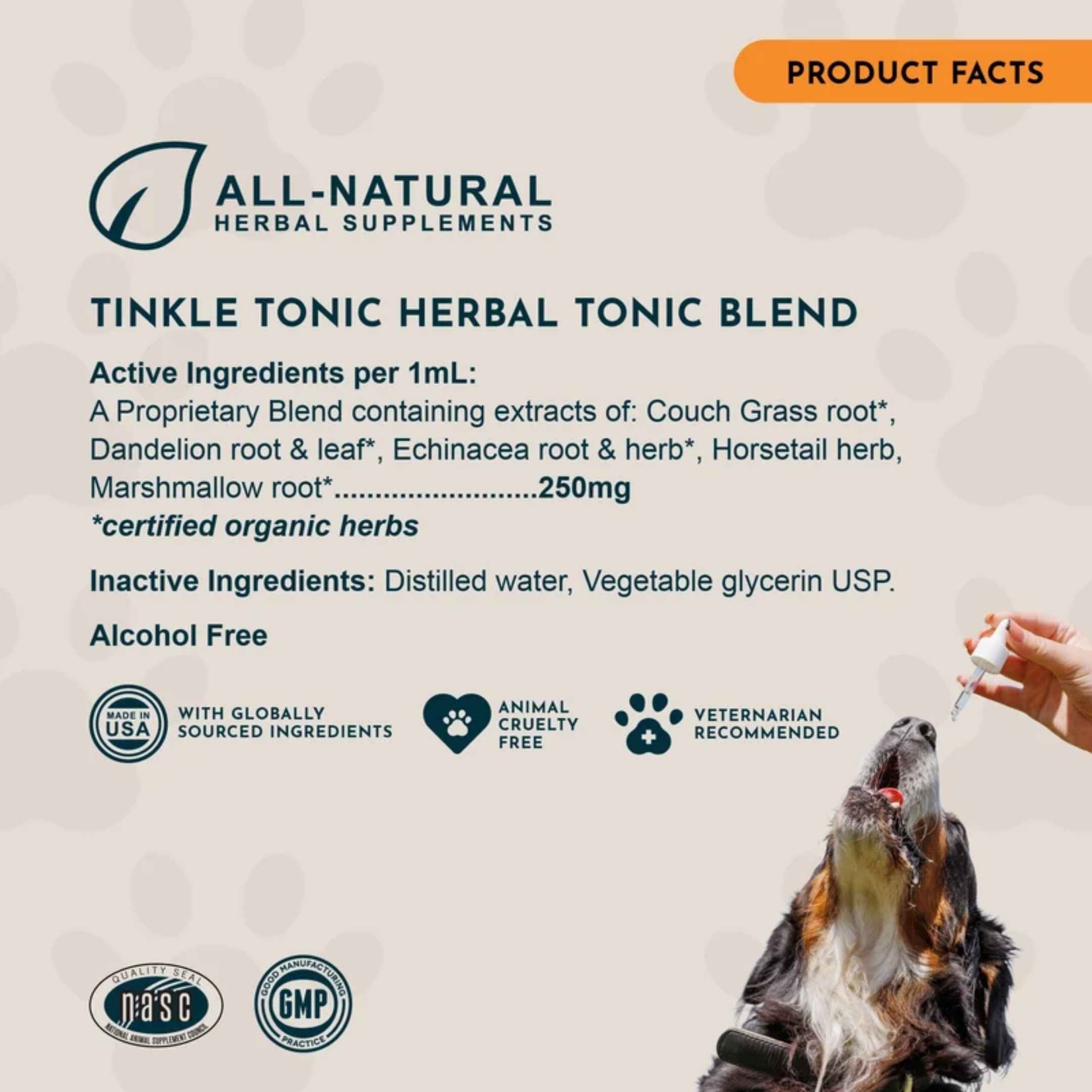 Animal Essentials™ Tinkle Tonic 尿道治療保養草本配方 2oz