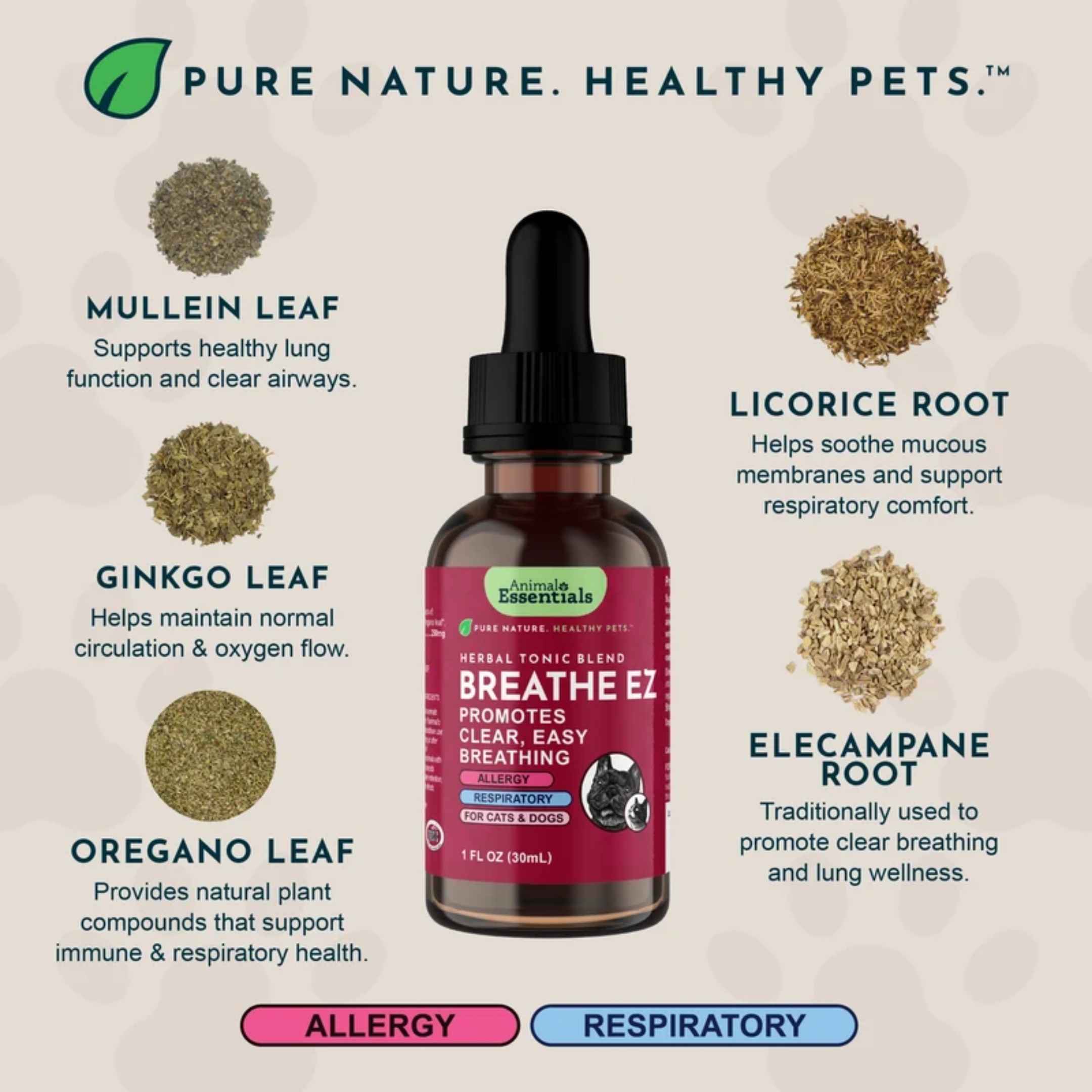 Animal Essentials™ Breathe EZ 呼吸道暢順草本配方
