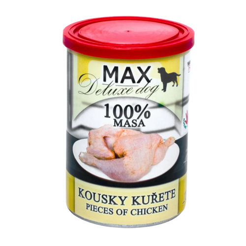 MAX Deluxe Dog - 捷克嫩雞件鮮燉罐 (貓狗合用鮮食) 400g