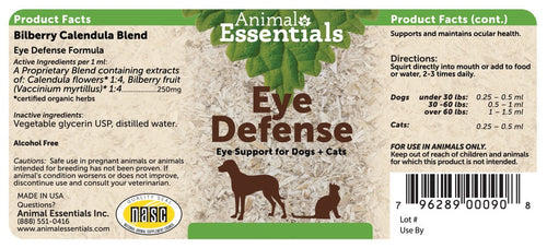 Animal Essentials - Eye Defense Healing Herbal Series - Eye Protection Formula 2oz